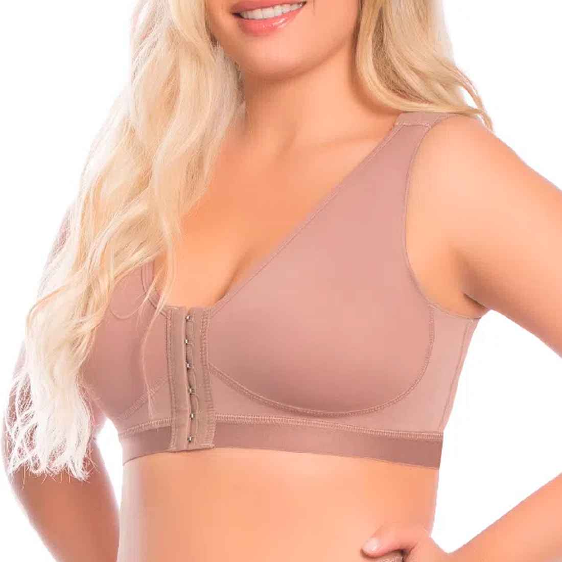Brasier Postquirúrgico Copa Completa Con Broches, Ropa Interior Femenina, Brassier Postoperatorio Para Mujer