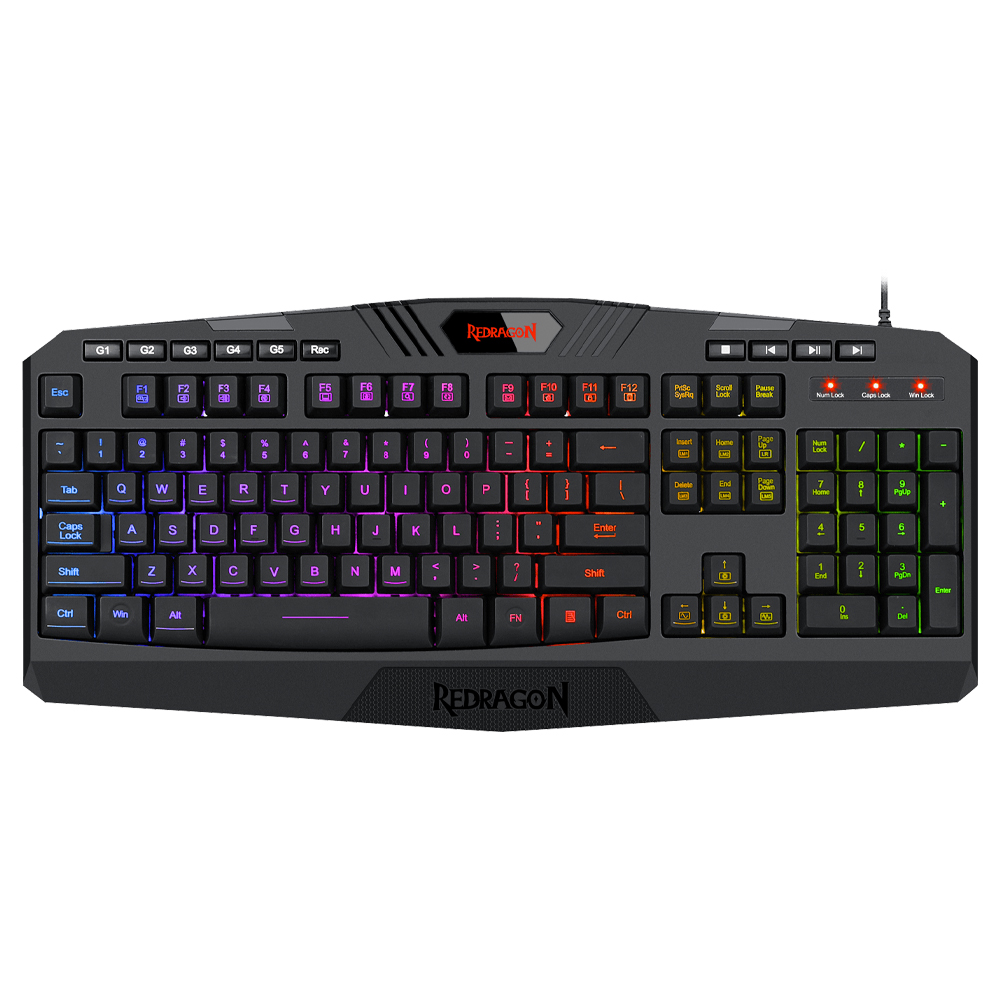 Teclado de membrana gamer Redragon HARPE PRO 