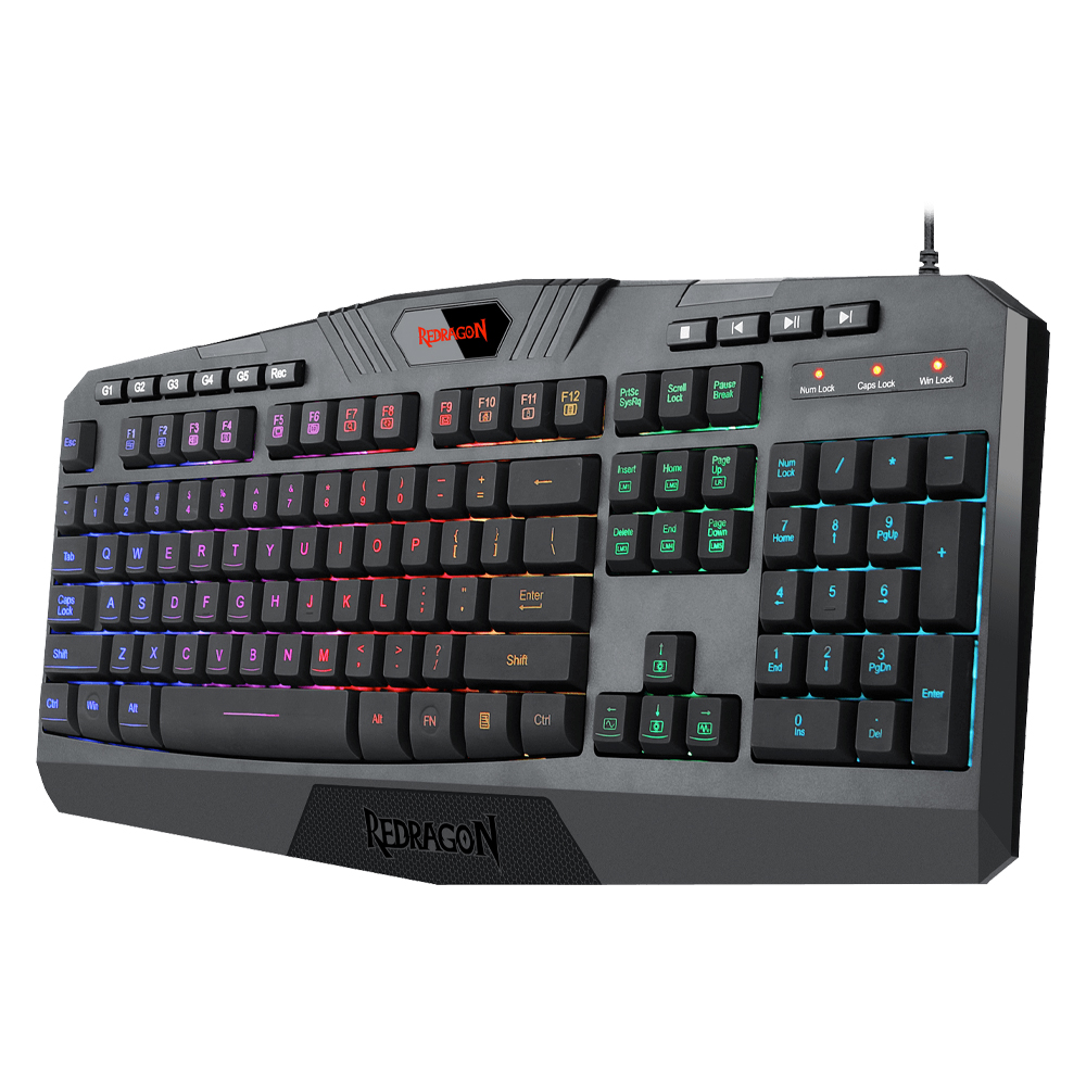 Teclado de membrana gamer Redragon HARPE PRO 