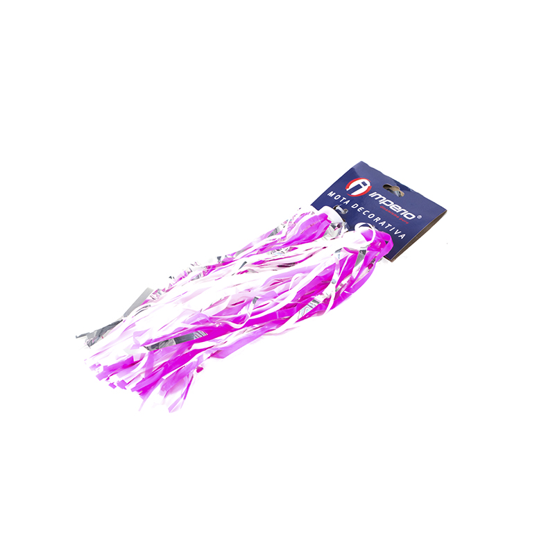 Adornos Para Manubrio De Bicicleta De Niños Rosa/BlancoPlata