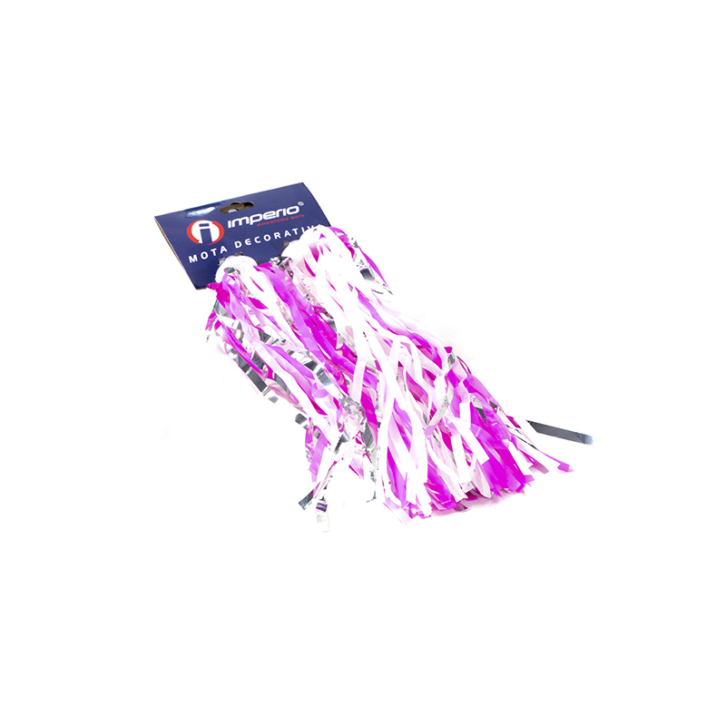 Adornos Para Manubrio De Bicicleta De Niños Rosa/BlancoPlata