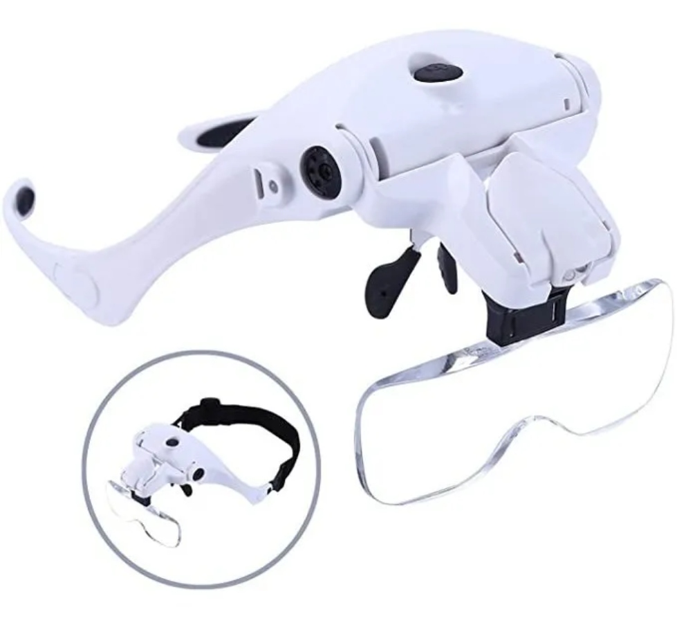 Lentes Lupa Luz Led Para Extensión De Pestañas