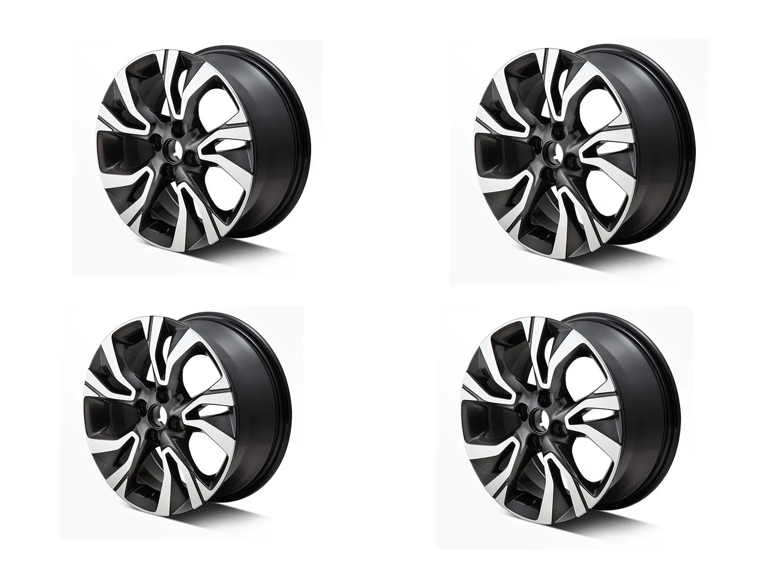 4 Rines 16 Aluminio Diamond GM Accesorios para Onix/Aveo/Beat/Sonic/Spark 