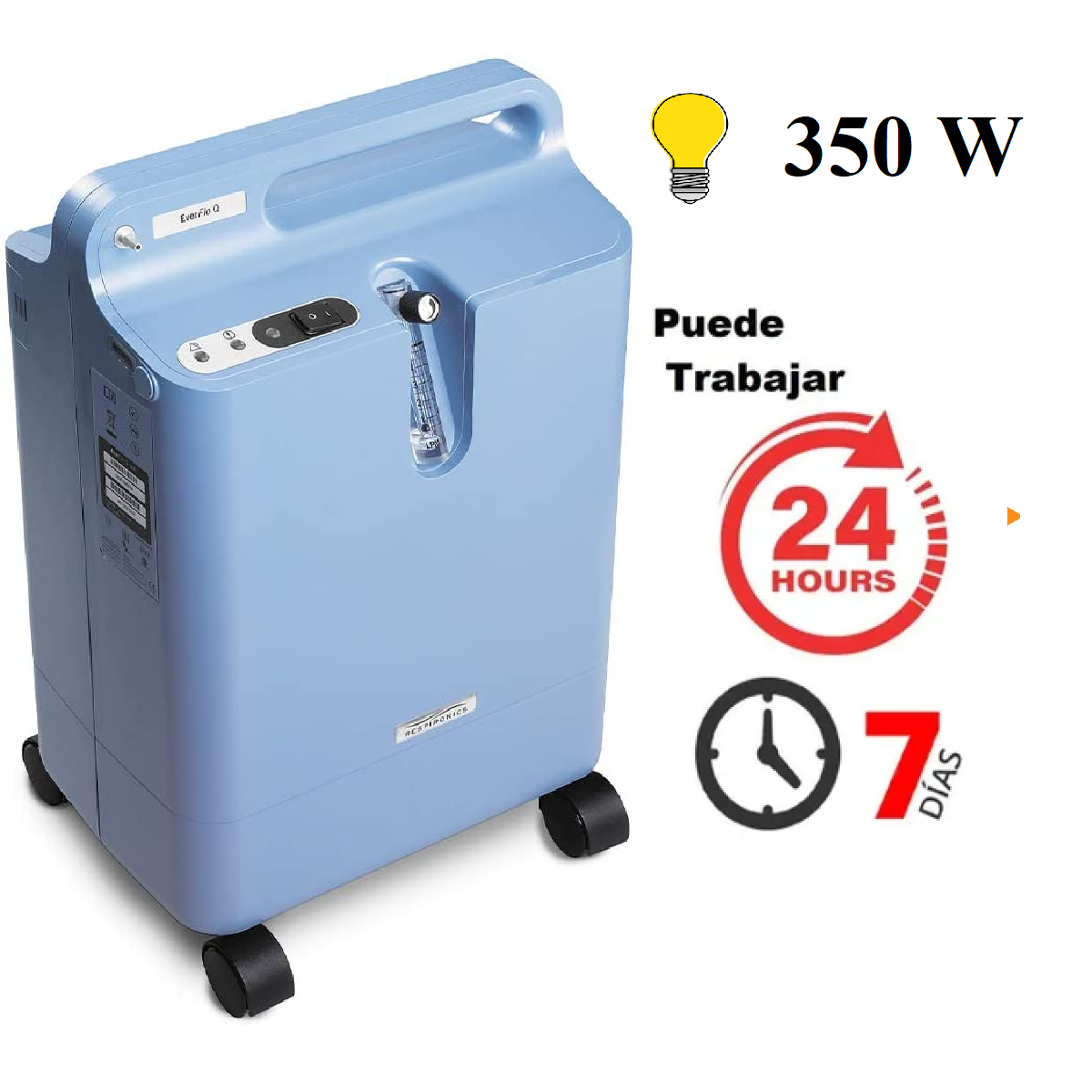 Concentrador Oxígeno 5l Everflo Philips Respironic OPI