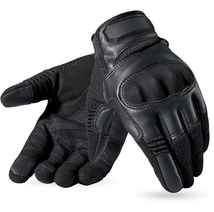 Guantes De Cuero Aptos Para Pantalla Táctil Motociclista Talla S