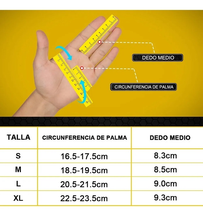 Guantes De Cuero Aptos Para Pantalla Táctil Motociclista Talla S