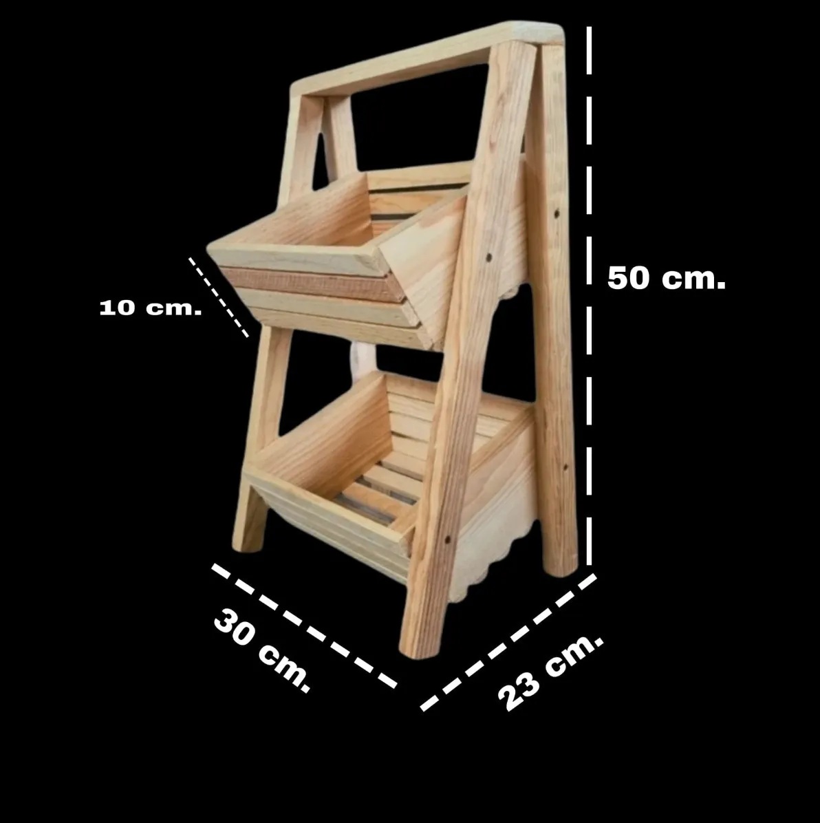 Frutero, Madera, Cocina, Canastas , Organizador, 2 Niveles.
