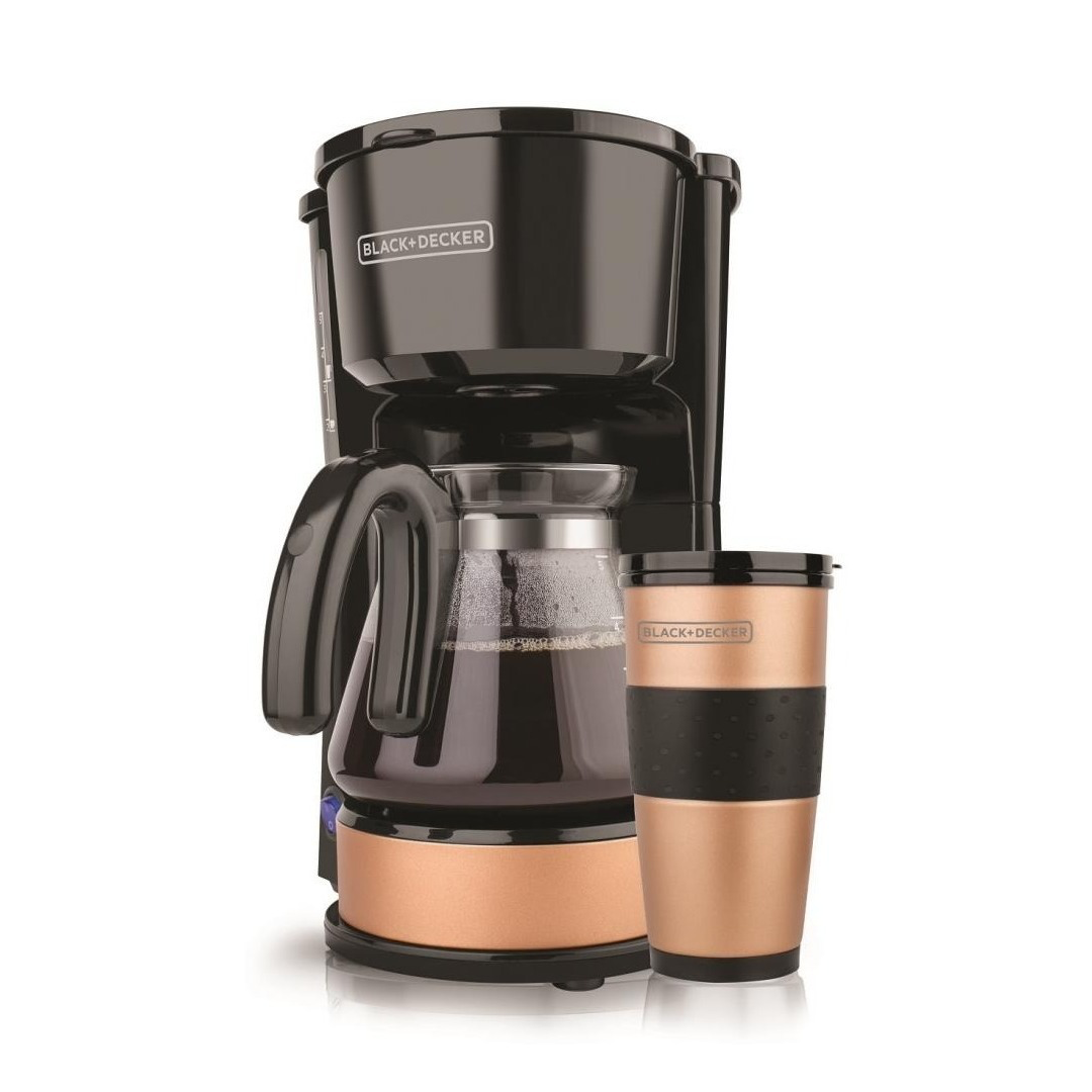 Cafetera Black and Decker 4 en 1 Filtro Permanente con Jarra de Vidrio 