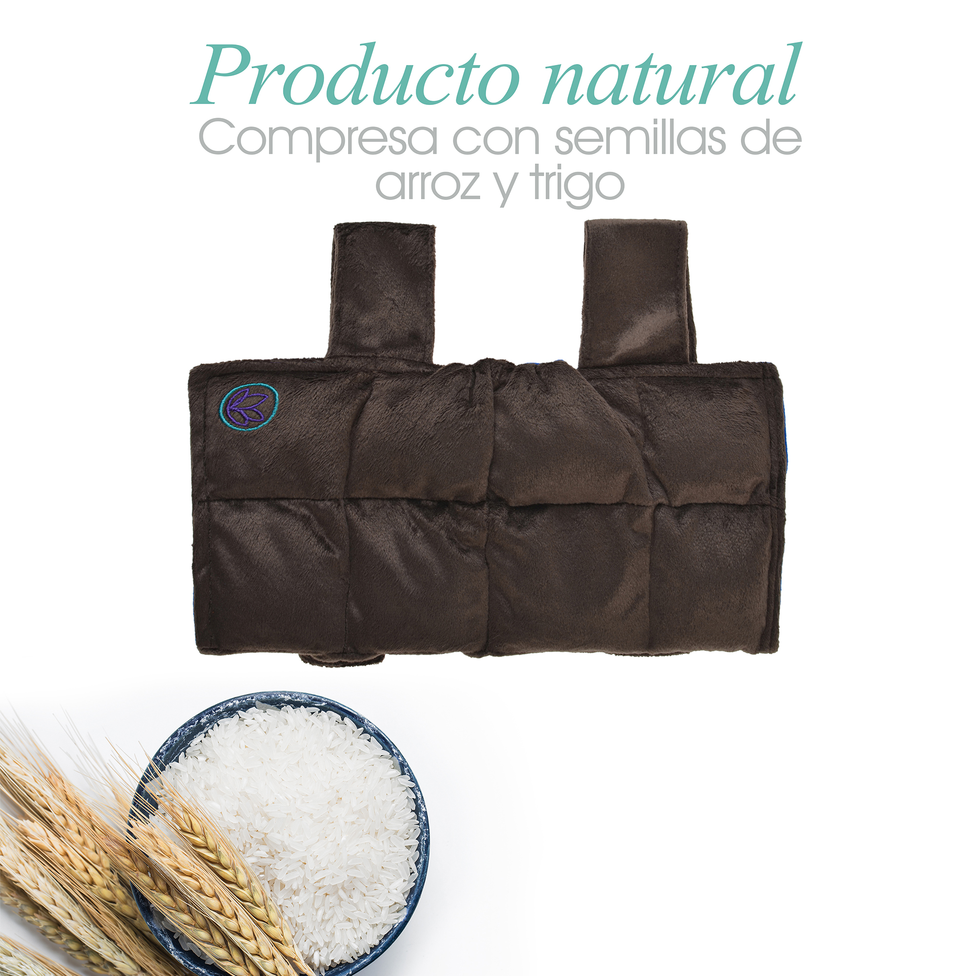 Paquete-Compresa Rodilla. Elaborada con Semillas y Plantas Medicinales -Y Aceite para masaje Descanso Profundo de 30 ml (Compresa + Aceite 30 ml)