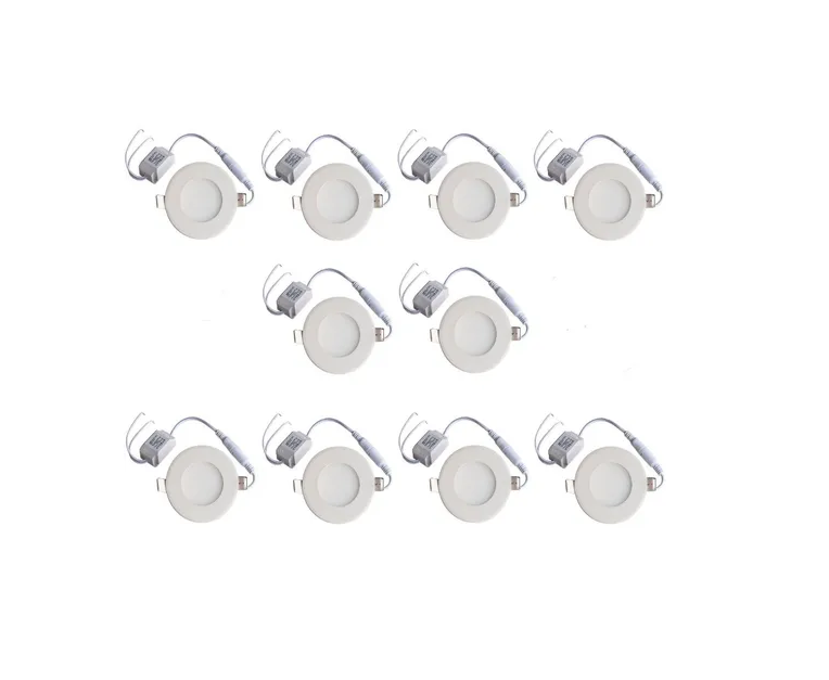 Plafon Empotrado Led 3w Spot Luz Fria O Calida 10 Piezas