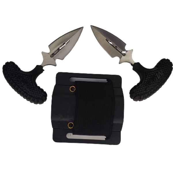 Cuchillos pequeños negros con funda MT-20-46BK