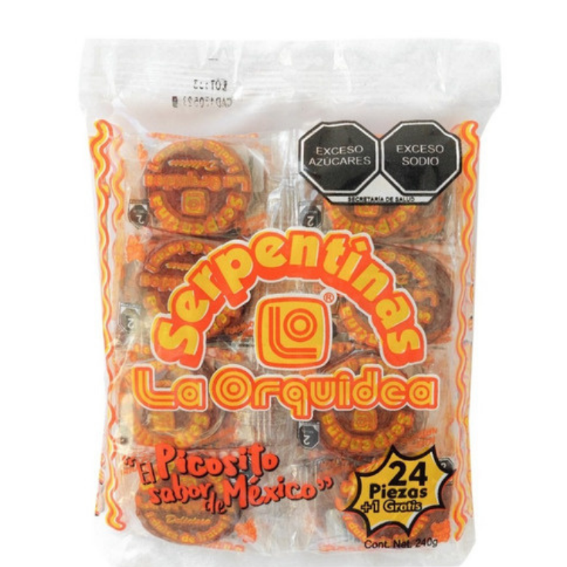 TAMARINDO SERPENTINA ORQUIDEA 25 PIEZAS
