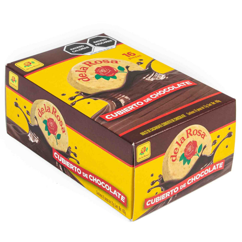 MAZAPAN CUBIERTO DE CHOCOLATE 16 PIEZAS