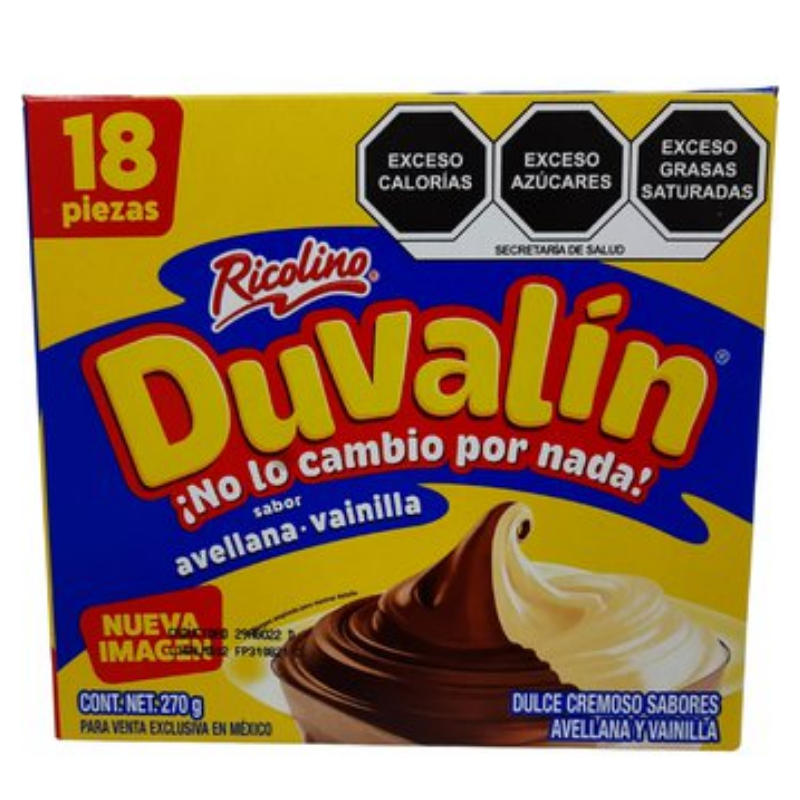 DUVALIN AVELLANA VAINILLA 18 PIEZAS