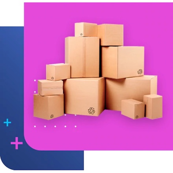 Paquetes de cajas de cartón sin impresión 60x30x32