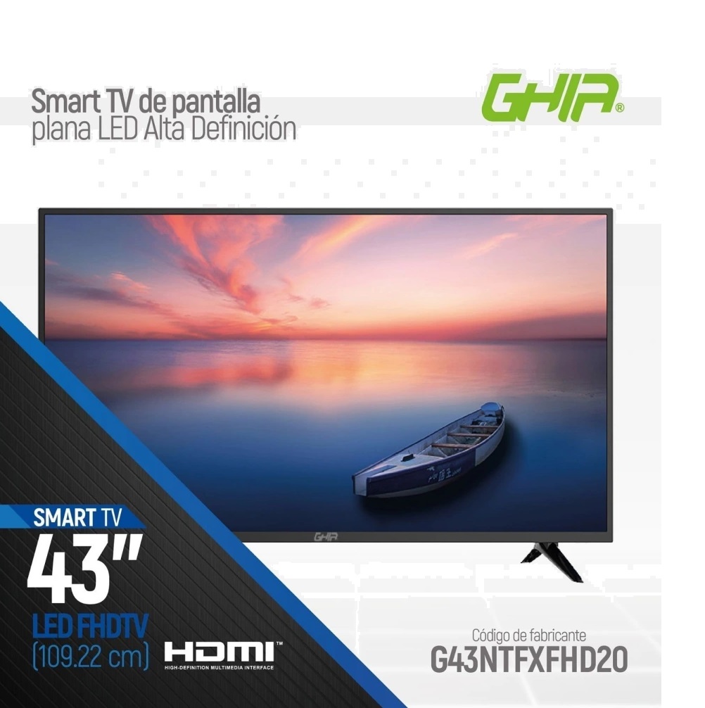 Smart Tv Ghia 43 Pulgadas Led Full Hd G43ntfxfhd20 1466