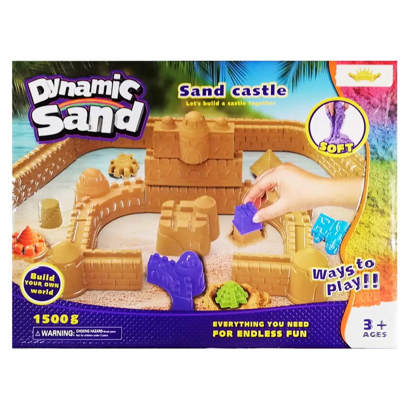 Arena Mágica Moldea Kinetica Sand Niños Castillo Zoo Didactico 1500g.