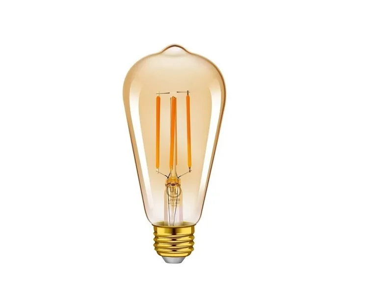 Foco Edison Vintage Bulbo Led 4w St64 Luz Calida 10 Pzas
