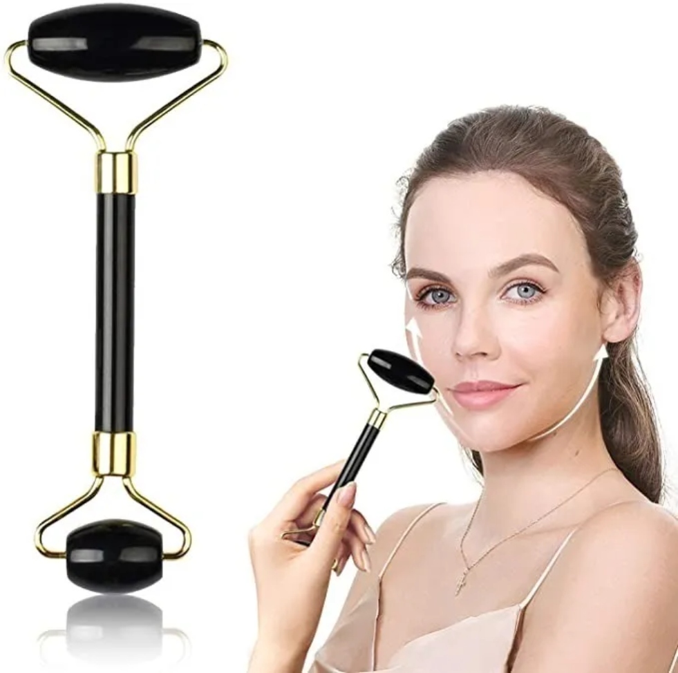 Rodillo De Jade Para Masaje Facial Antiedad Rostro