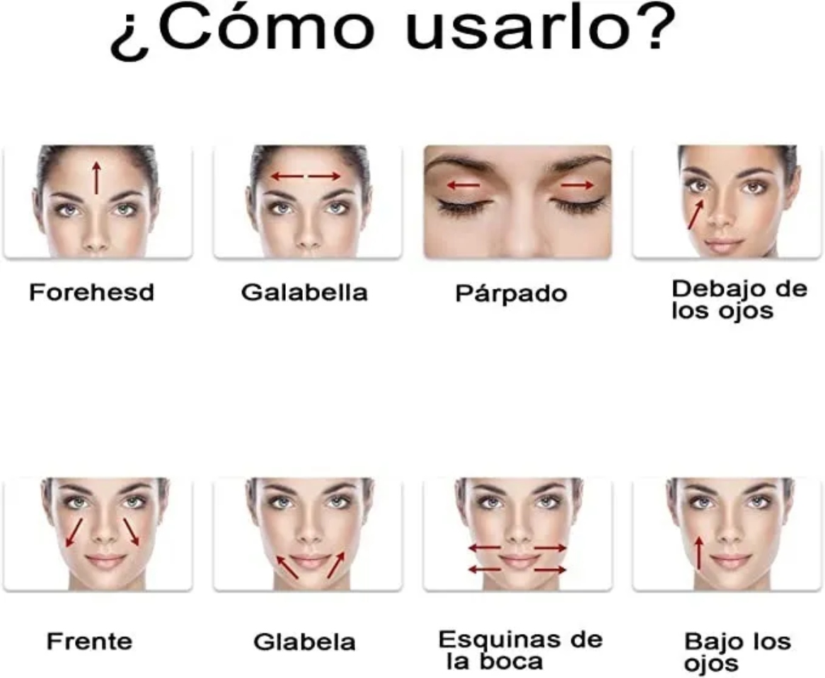 Rodillo De Jade Para Masaje Facial Antiedad Rostro