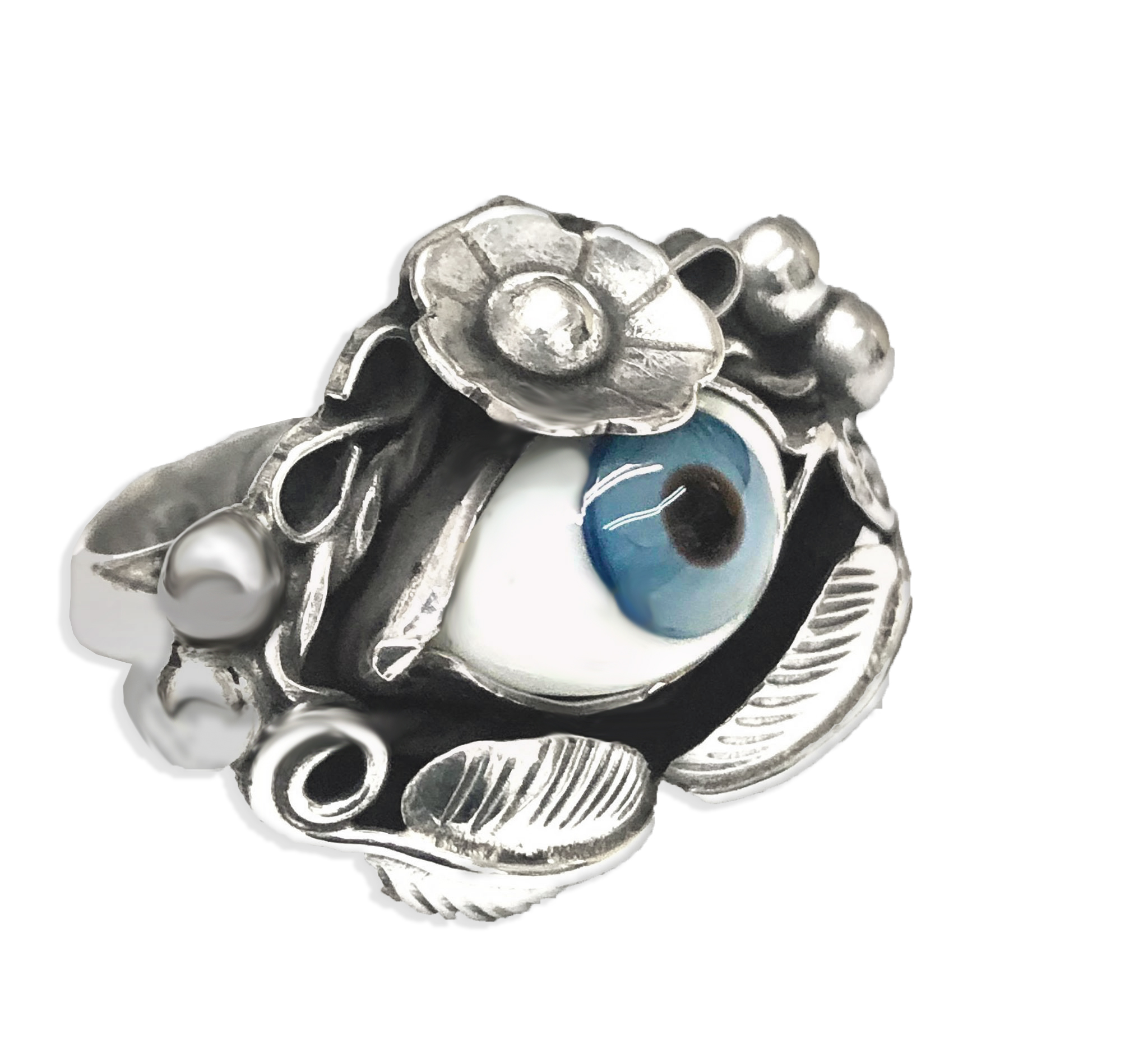 Anillo Ojo Turco Naturaleza e Infinitos en Plata .925