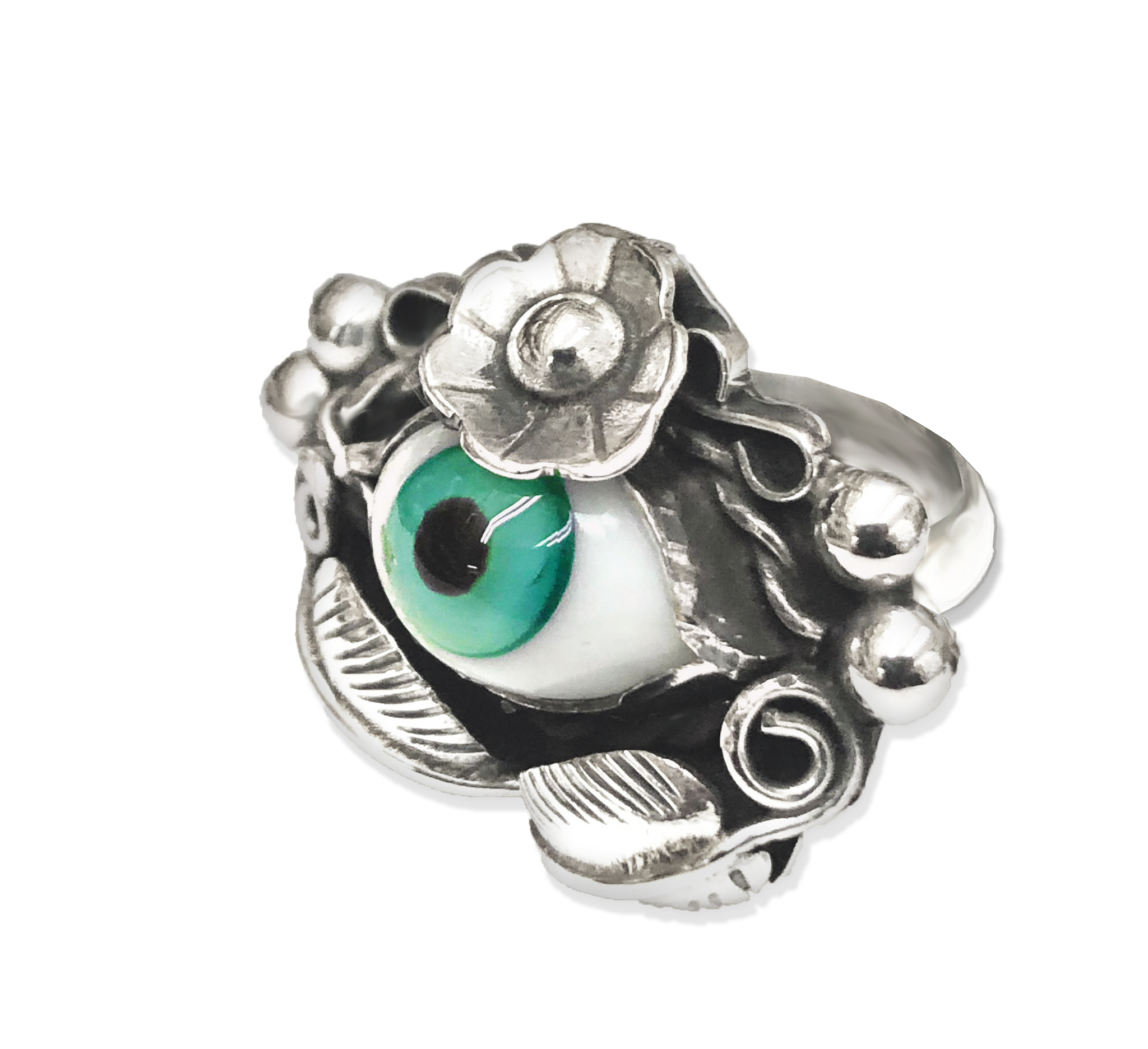 Anillo Ojo Turco Naturaleza e Infinitos en Plata .925