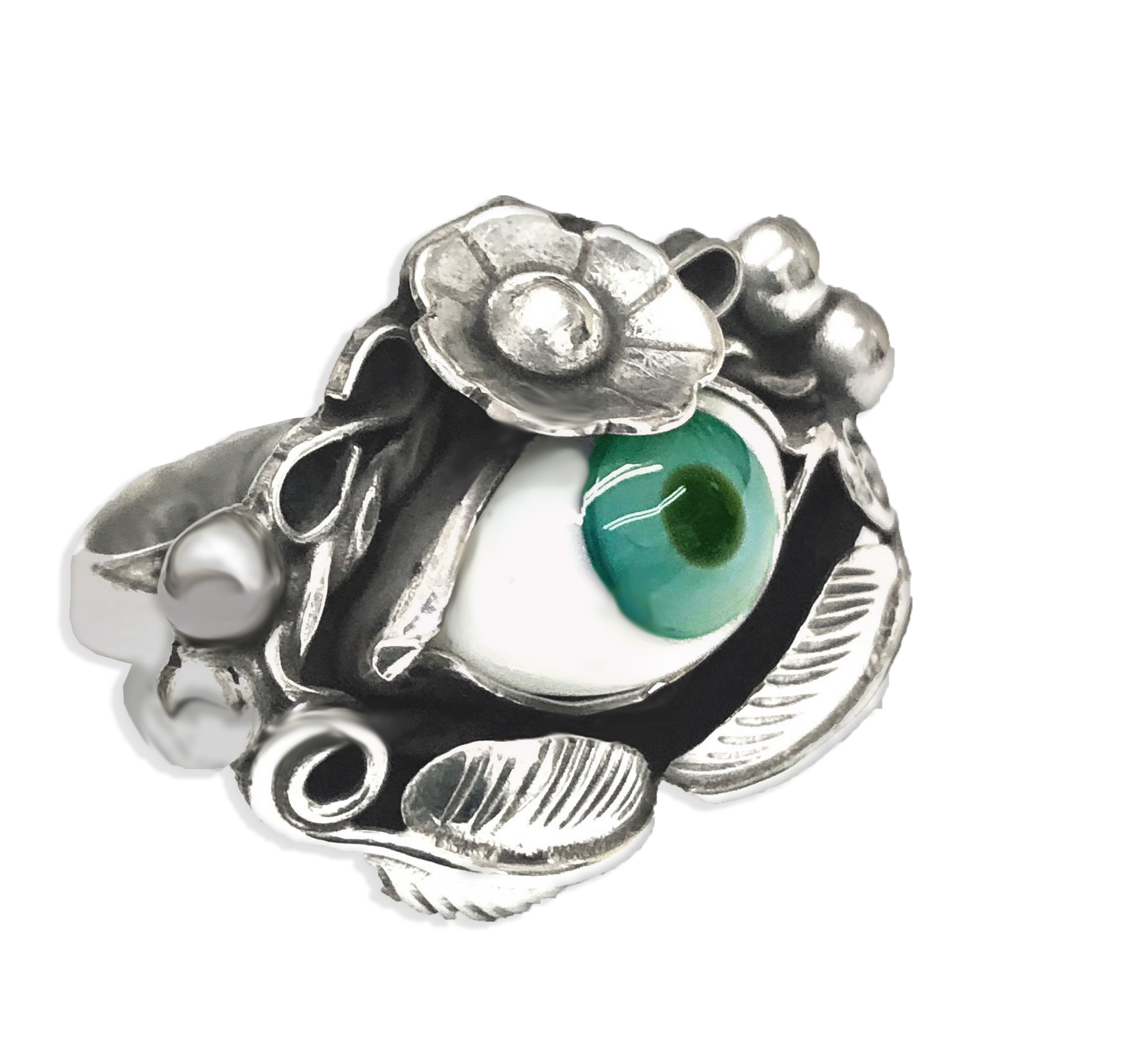 Anillo Ojo Turco Naturaleza e Infinitos en Plata .925