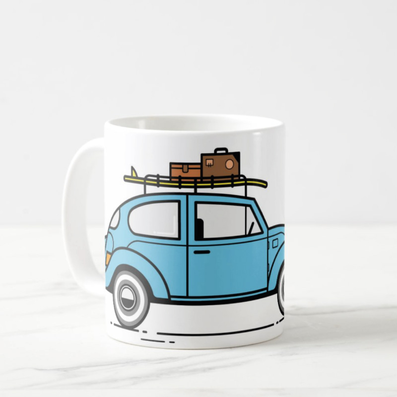Taza VW retro, Volkswagen Beetle, Escarabajo vocho