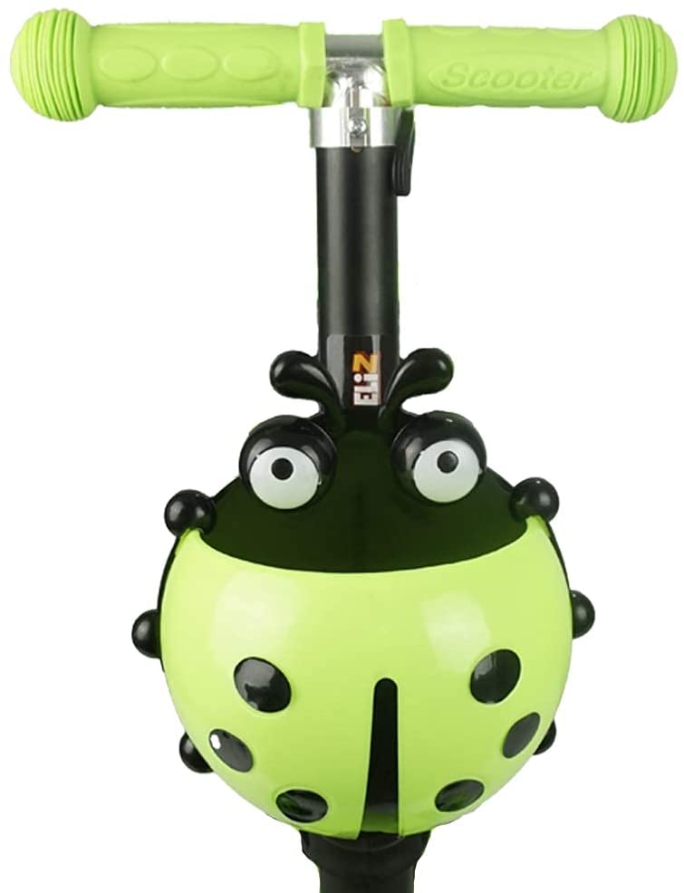 Scooter Catarina Verde Asiento, Bastón Desmontable Luz Led 1-8años