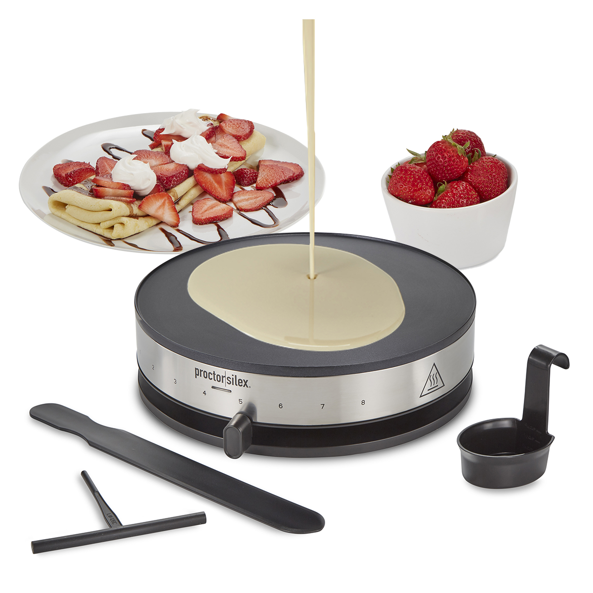 Crepera Electrica Maquina Antiadherente Hamilton Beach 38400