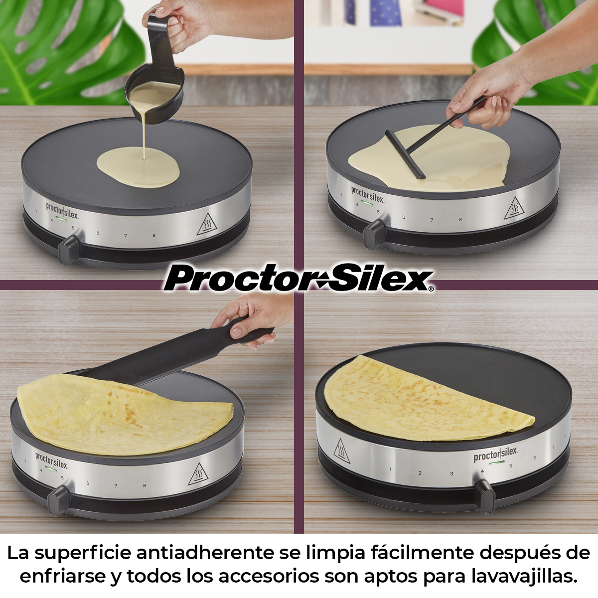 Crepera Electrica Maquina Antiadherente Hamilton Beach 38400