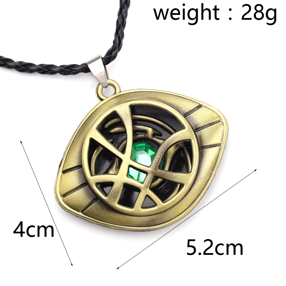 Collar de Doctor Strange ojo de Agamotto de metal