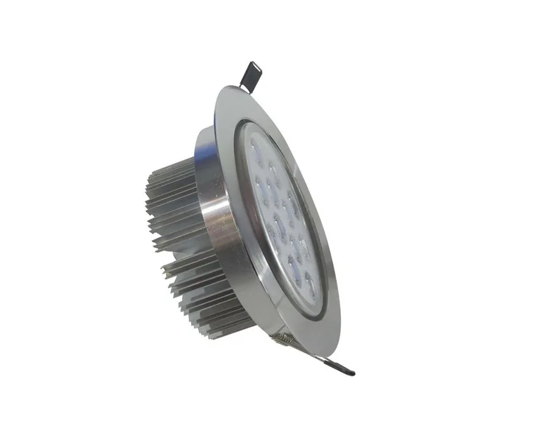Empotrado Plafon Led 12w Luz Blanca Spot Bote 12 Cm Satinado