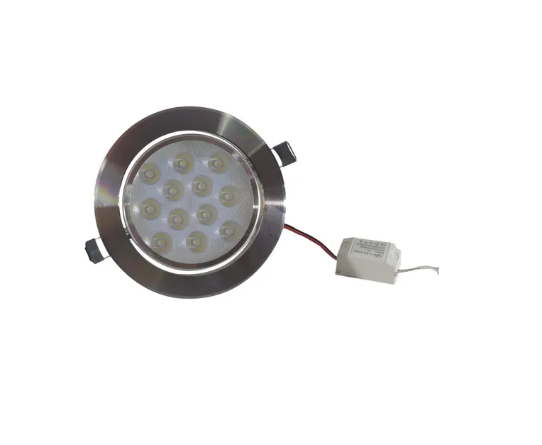 Empotrado Plafon Led 12w Luz Blanca Spot Bote 12 Cm Satinado