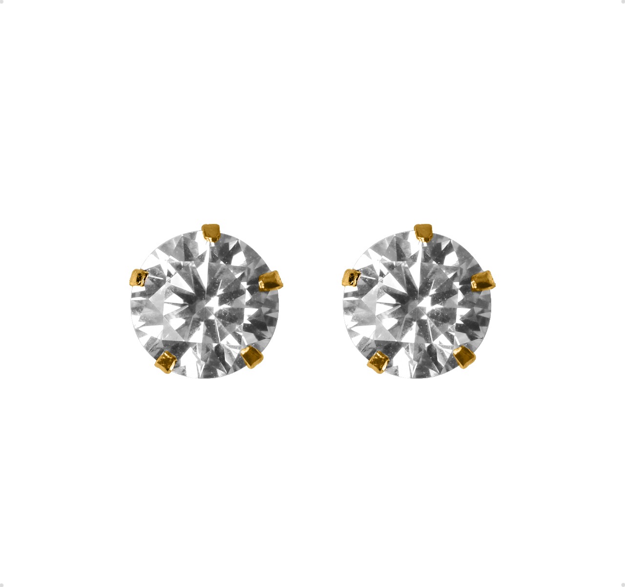 ARETES | BROQUELES ORO SÓLIDO 14K DIAMANTE MOISSANITA 2.0CT