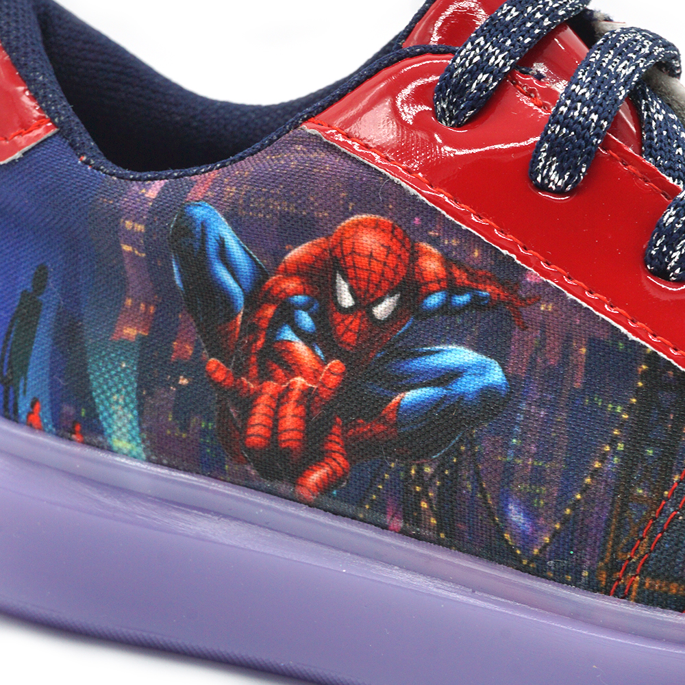 Tenis Casual Niño Spiderman Luces Led Lovely Shoes