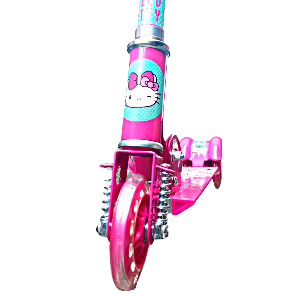 Scooter Plegable Hello Kitty Ajustable De 3 Ruedas Con Luz