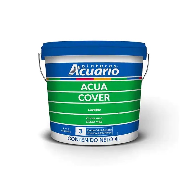 Pintura Acuario Acua Cover Galón 4L Color Paja VA90140