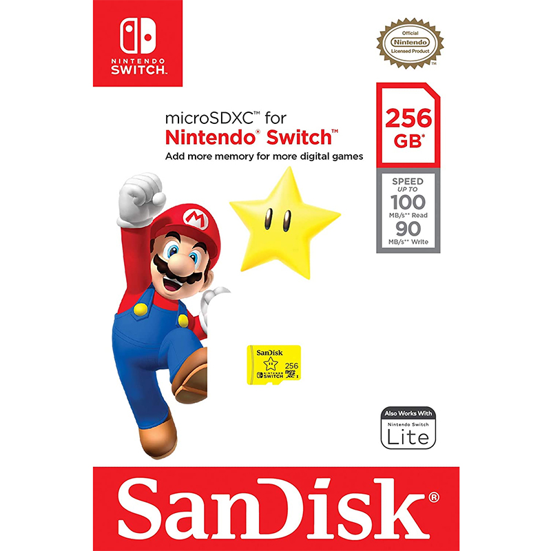 Memoria Micro SD 256GB Sandisk Nintendo SDSQXAO-256G-GNCZN