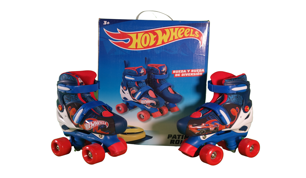 Patines Roller 4 Llantas Hot Wheels - Ajustables