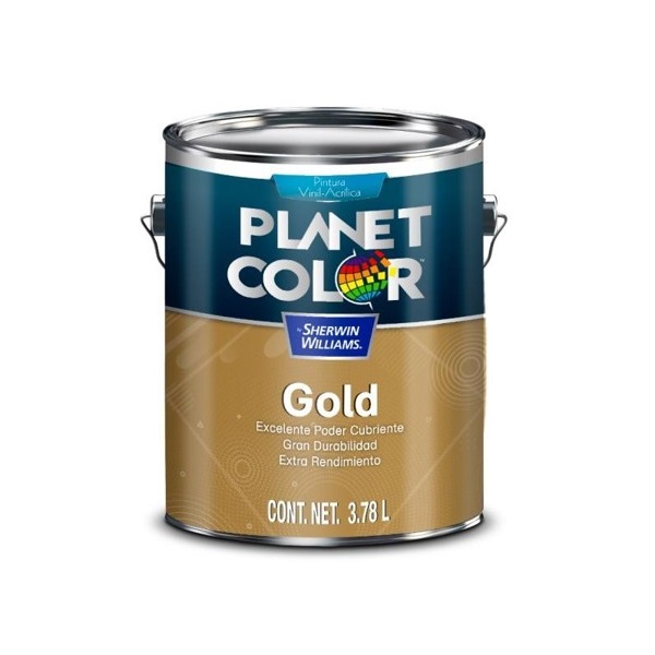 Pintura Sherwin Williams Gold Galón 3.78 Lt Color Blanco Mate PCGWJ0140