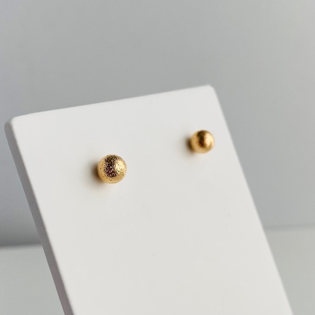 Aretes Bolitas Básicas-Baño de Oro 18K-Dorado
