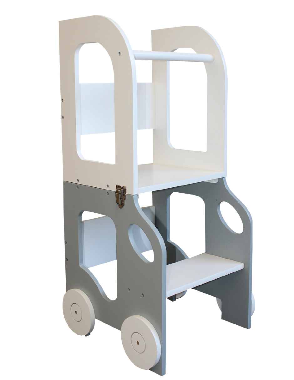 Torre De Aprendizaje Montessori Color Gris