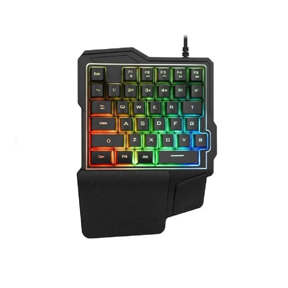 Teclado gamer Gadgets & Fun una mano RGB .