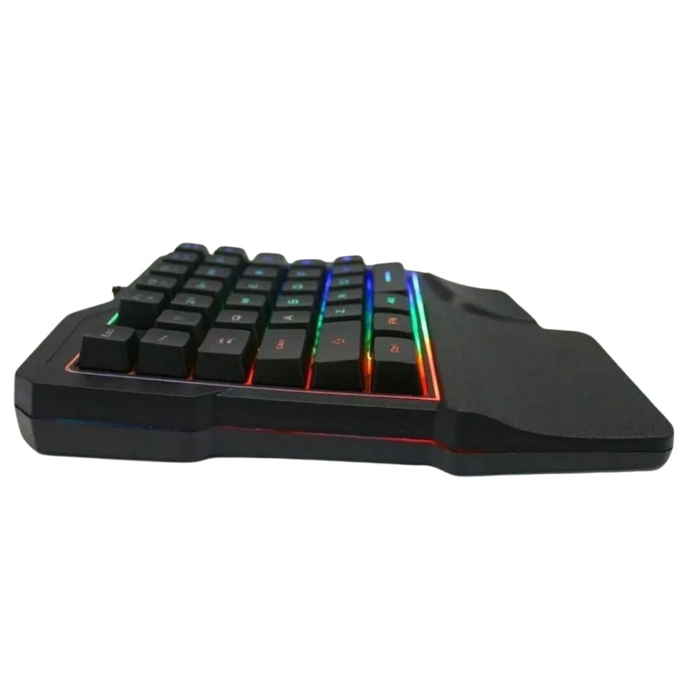 Teclado gamer Gadgets & Fun una mano RGB .