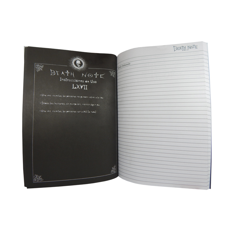 Death Note Libreta Chica Cuaderno Light Kira Shinigami Ryuk Reglas en Español