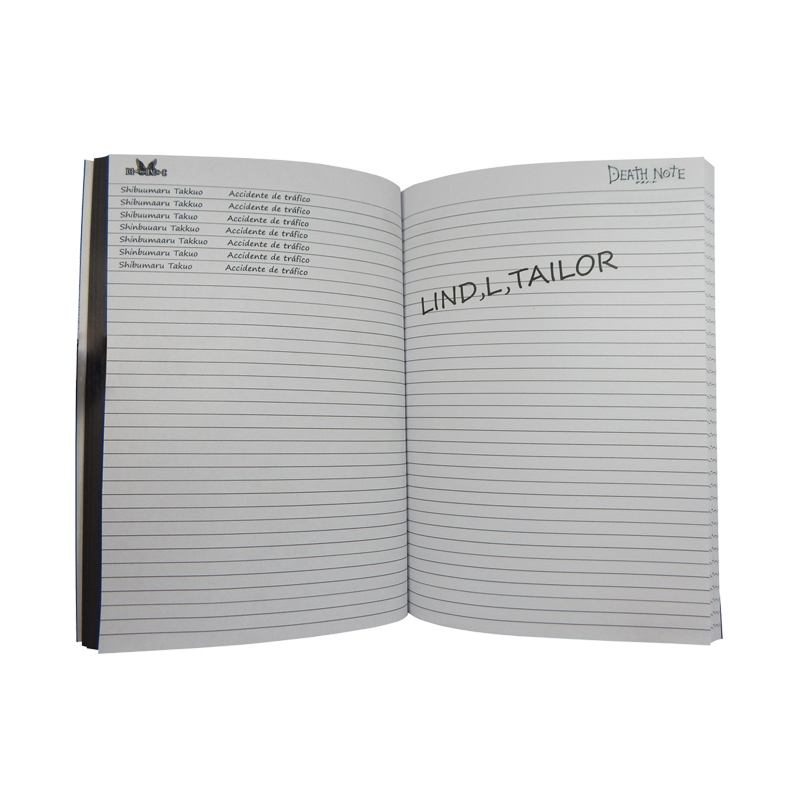 Death Note Libreta Chica Cuaderno Light Kira Shinigami Ryuk Reglas en Español