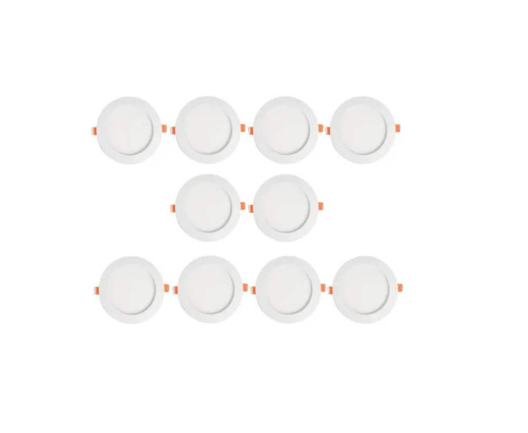 Plafon Empotrado Led 9w Spot Luz Blanca 10 Piezas 