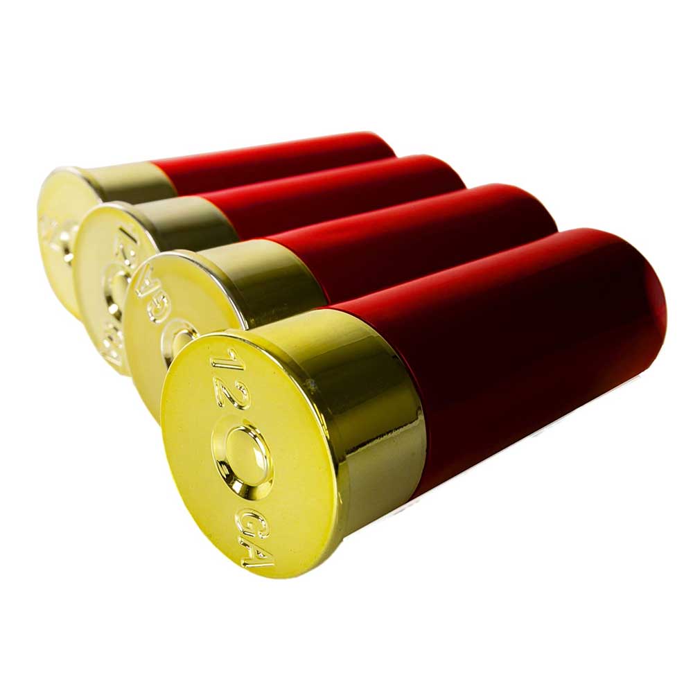 Set 4 Vaso Shots en Forma de Cartucho Calibre 12