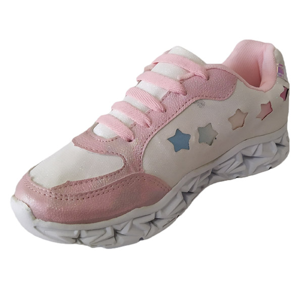 TENIS GLITTER CON LUZ LED PARA NIÑA MSHOES